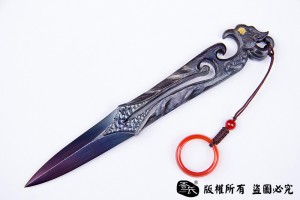 凤凰传奇 手工雕刻茶剑