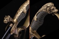 普鲁士王国大马士革狮子头剑