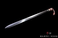 纯银小叶紫檀木手杖剑-需要定制